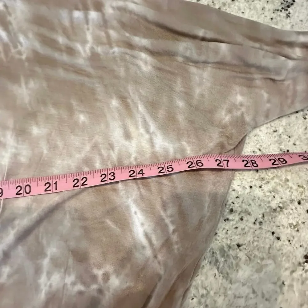 Revolve LA Made Womens XS Tie Dye Top Brown Open Draped Back 3/4 Sleeves NWT - Picture 10 of 10